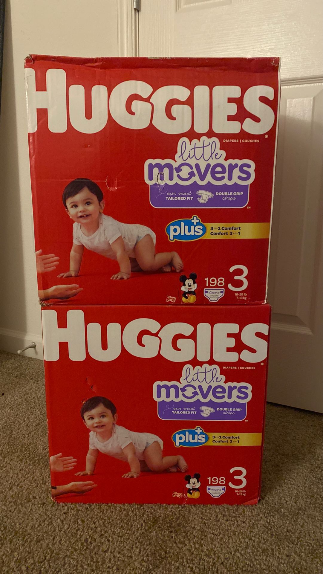 396 Diapers !!! ( Huggies size 3)