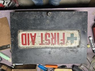 Antique first Aid Kit Army 