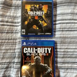 Call of Duty Black Ops 3 & 4 (PS4)