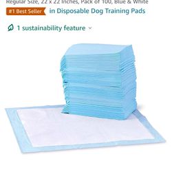 Dog and Puppy Pee Pads, Regular Size, Amazon Basics
