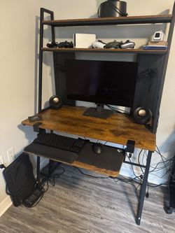 Rustic Wood Desk