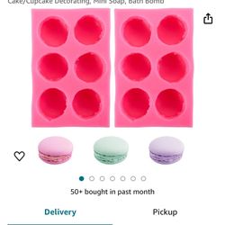 Macarons Molds For Food, Soap Or Candles