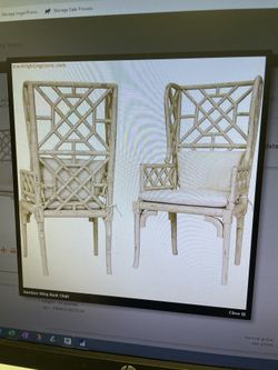 Guildmaster Faux Wingback Chairs