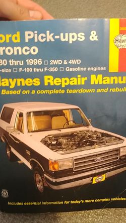 Haynes Ford truck and Bronco repair manual
