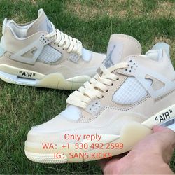 Off-White x Wmns Air Jordan 4 Retro SP 'Sail'