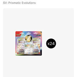 Pokemon Prismatic Evolutions 2-Pack Blister Case - SV: Prismatic Evolutions