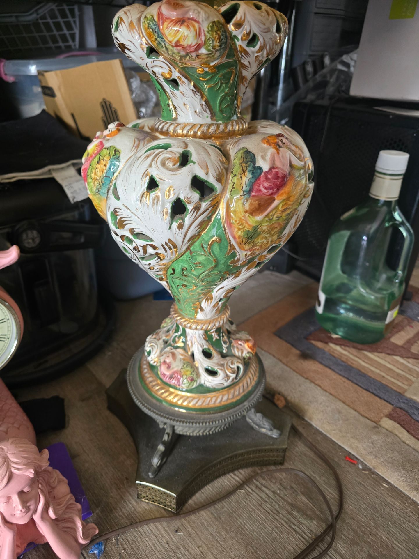 Antique ceramic lamp beautiful