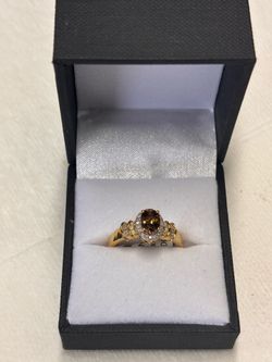 Gold plated ring ladies