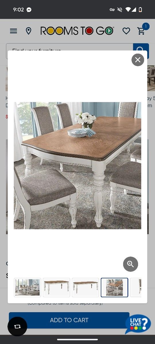 New Dining Table + Silver Decor Mirror) With 3 Year Extended Warranty