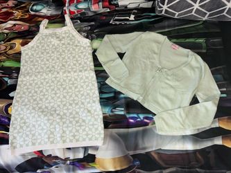Girls Knit Dress and Cardigan Set