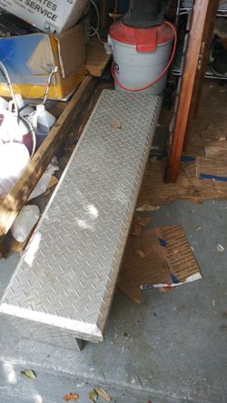 Truck lock box. Tools.