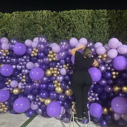 Pared De Globos //balloon arch for party