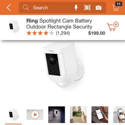 RING SPOTLIGHT CAM SECURITY BRAND NEW