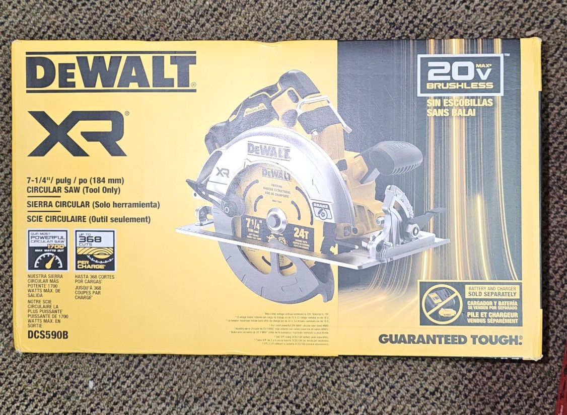 Dewalt 20-Volt Cordless Brushless 7 1/4" Circular Saw (Tool-Only)