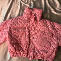 Cropped Quilted Coat