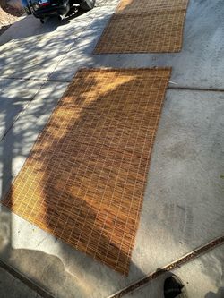 Bamboo Reed Roll-Up Mats – Set of 2