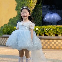 Light-Up Princess Dress for Girls, Glowing Party Dress for 3-4 Year Old Toddlers