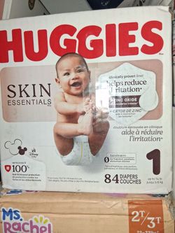 Huggies#1 .84 diapers couches