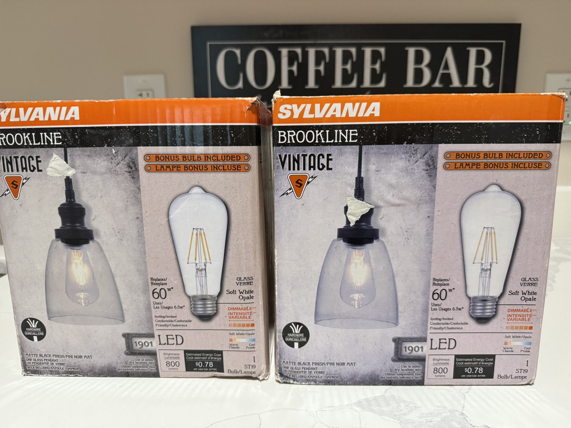Two Pendant Lights