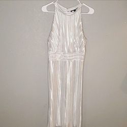 Silver Midi Dress 