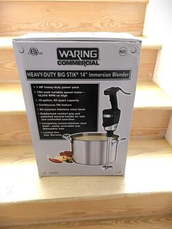 NEW IN BOX Waring Commercial Big Stik 14" Heavy-Duty Immersion Blender