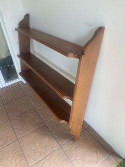Wood Wall Display Shelf