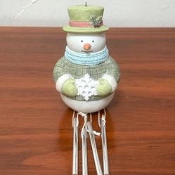 Home Garden Window Decorative Sun Catcher Christmas Snowman Chime