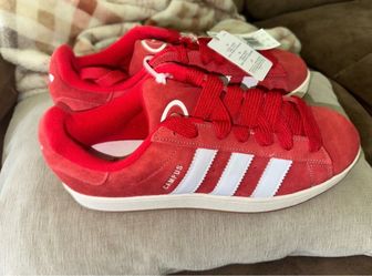 Adidas Campus Red Suede Sneakers