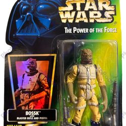 Star Wars 1996 Collection 2 Bossk With Blaster Rifle And Pistol Hold-Out Blaster Holo