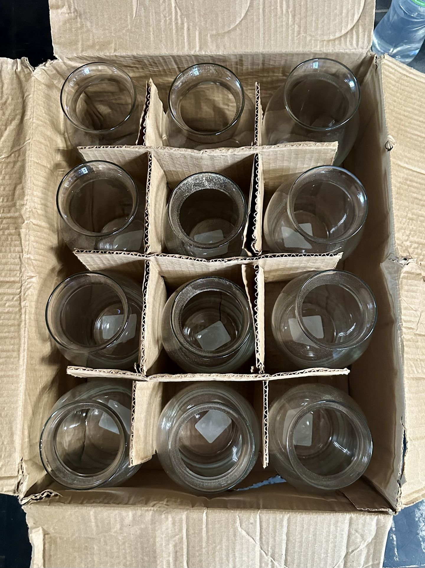 Clear Jardin Glass Vase, 7 in. - 12 Pack