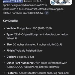 20" Wheels/Rims With Tires