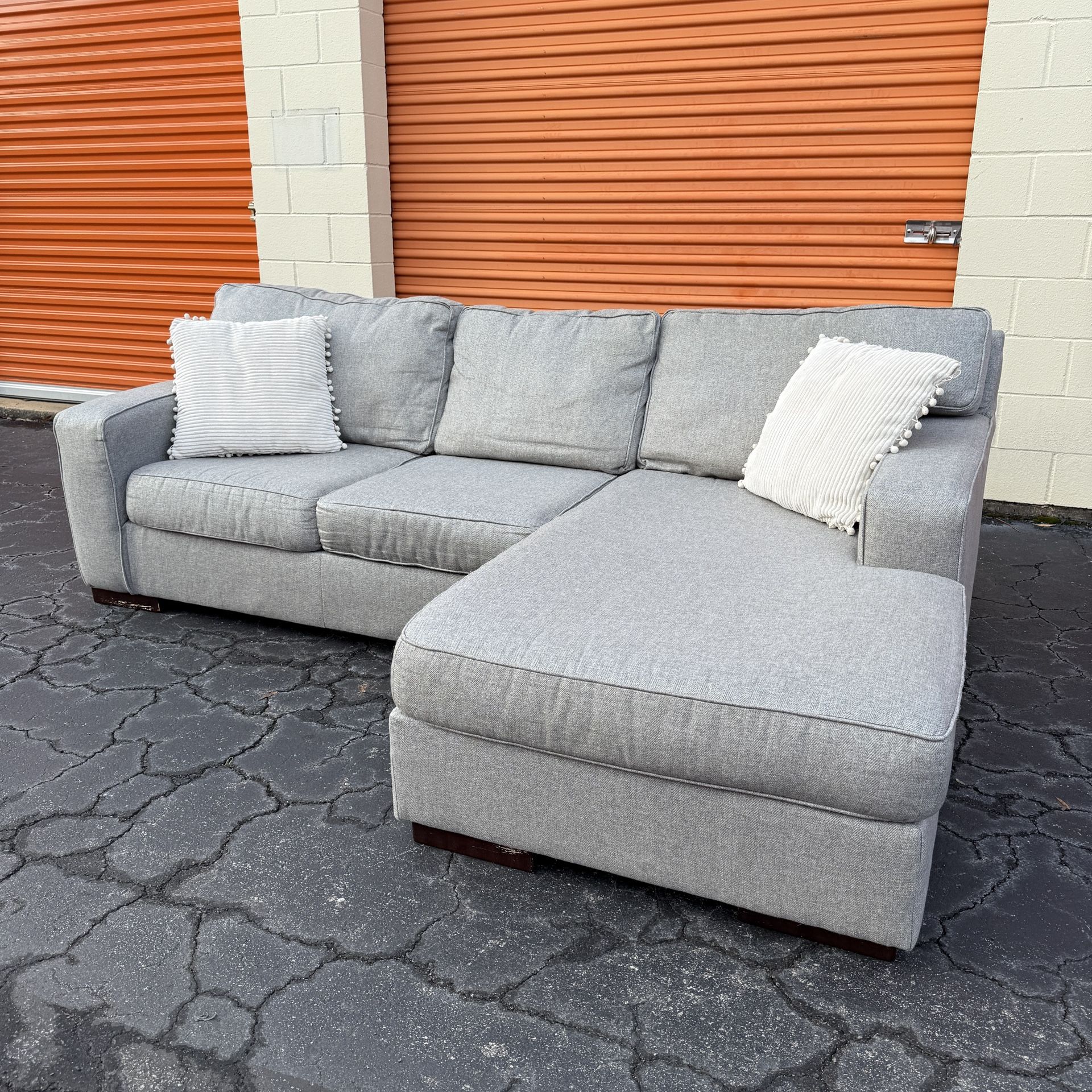 Free Delivery - Perfect Gray Sectional Couch from Ashley Furniture