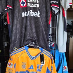 Soccer Jerseys Futbol Playeras Diferentes Clubs Size Large XL Y 2xl No Trade 
