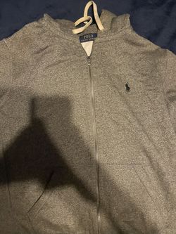 grey polo sweater