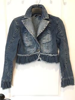 Stylish denim jacket size S