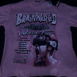 Hellstar Brainwashed World Tour T-Shirt (Pink) Size XL