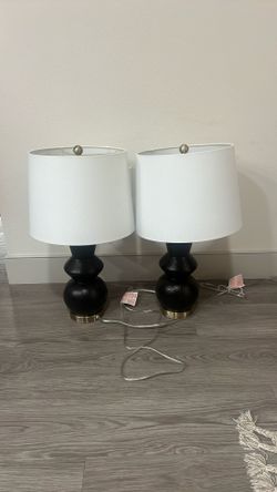 Homegoods Black lamps (2)