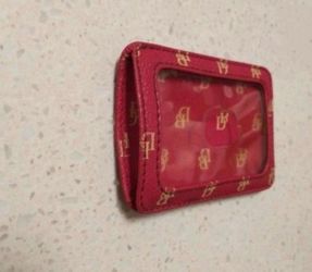 Dooney & Bourke Hot Pink Card ID Holder 4”