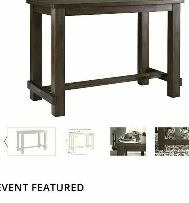 American Warehouse Bar Height Dinning Room Table Only
