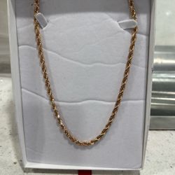 10K Rose Gold Chain