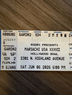Mariachi Festival box seats selling sets of 2