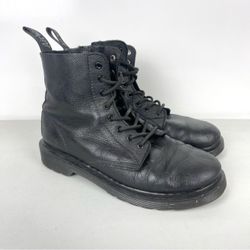 Dr. Martens 1460 Pascual Mono J Black Leather Boots Women’s Size 5 Men 4