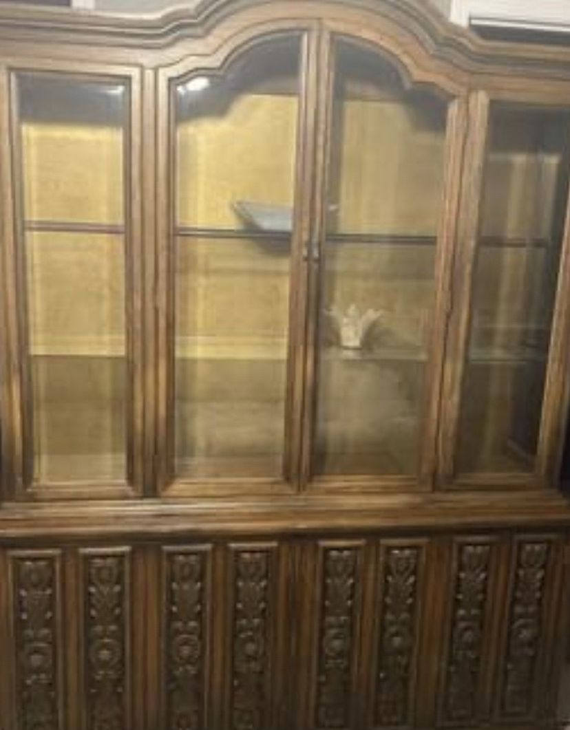 Two Piece China Cabinet