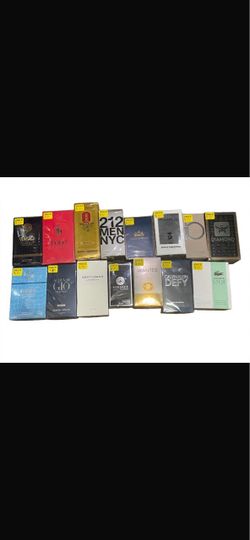 Men colognes Prices are on them tap on the pictures yes they are available please don’t waste my time!