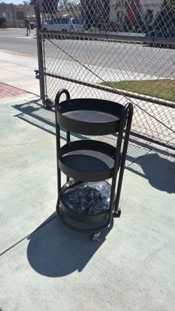 3 tier metal utility cart