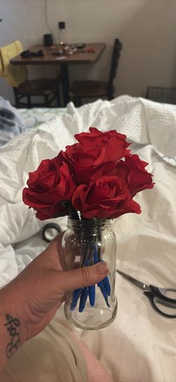 Flowers with pins