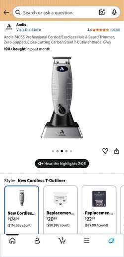 Cordless Andis T outliner Trimmer