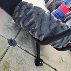 Polaris RZR Spare Tire Terrier With Spare Tire Mounted On Rim