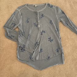 Lucky Brand long sleeve blue Shirt 