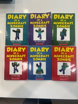 Set of 6 - Diary of a Minecraft Zombie